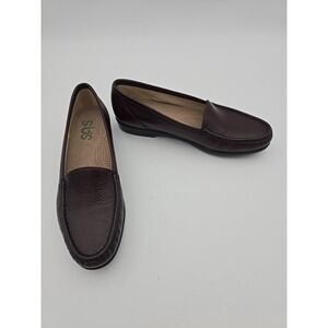 SAS Shoes Loafers‎ Women Size 9N Burgundy Brown Slip On Leather Comfort Vintage